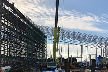 テント倉庫建設